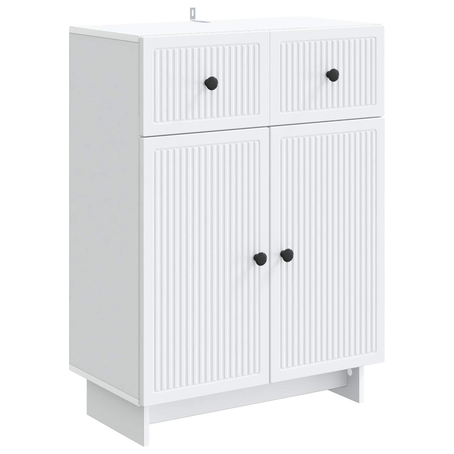 Dressoir met lade Wit 66 x 34,5 x 90 cm Bewerkt hout
