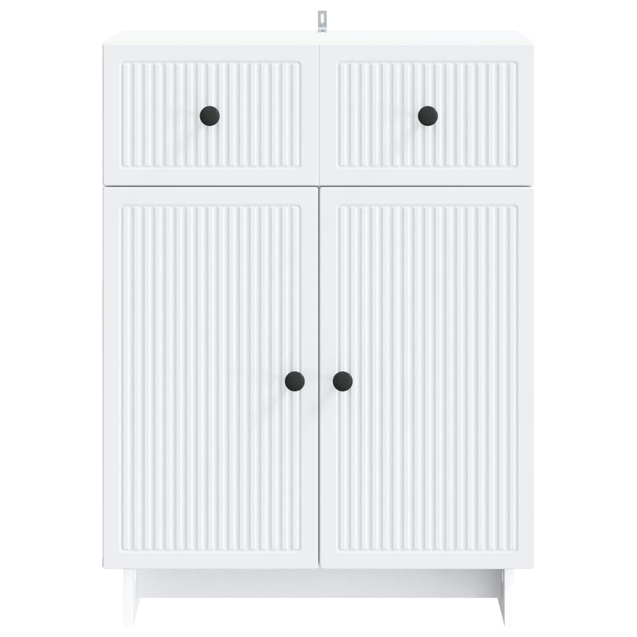 Dressoir met lade Wit 66 x 34,5 x 90 cm Bewerkt hout