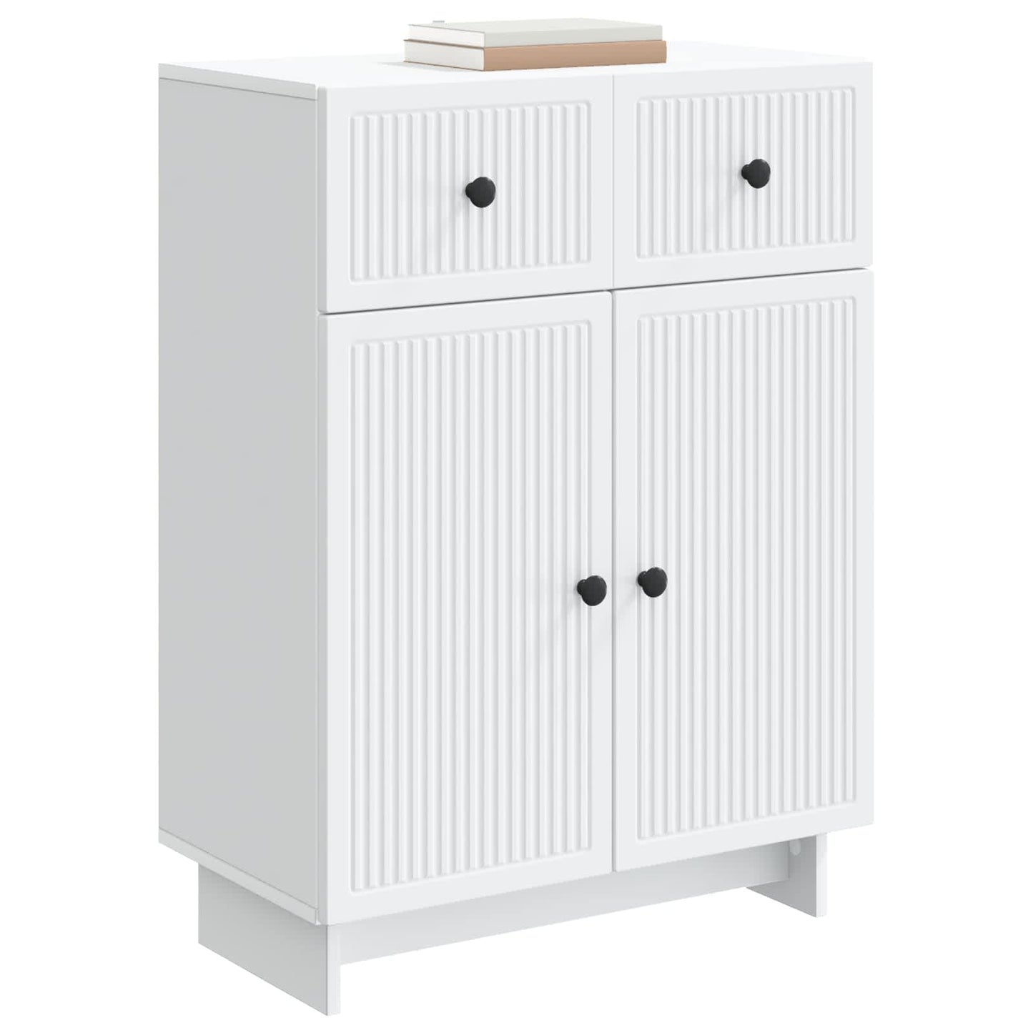 Dressoir met lade Wit 66 x 34,5 x 90 cm Bewerkt hout
