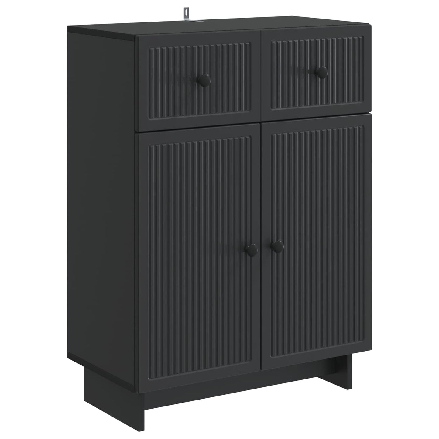 Dressoir met lade Zwart 66 x 34,5 x 90 cm Bewerkt hout
