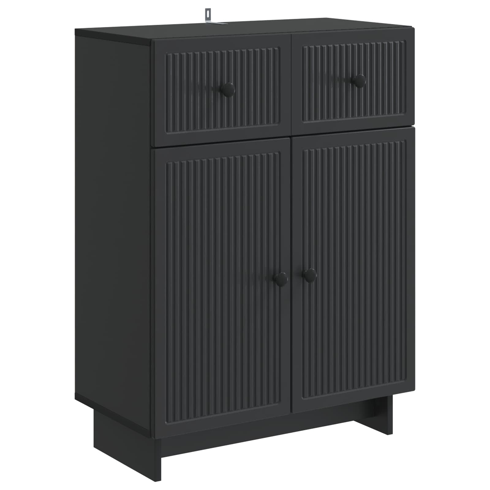 Dressoir met lade Zwart 66 x 34,5 x 90 cm Bewerkt hout