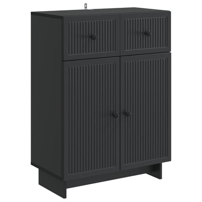 Dressoir met lade Zwart 66 x 34,5 x 90 cm Bewerkt hout