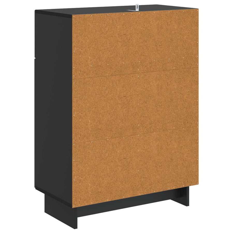 Dressoir met lade Zwart 66 x 34,5 x 90 cm Bewerkt hout