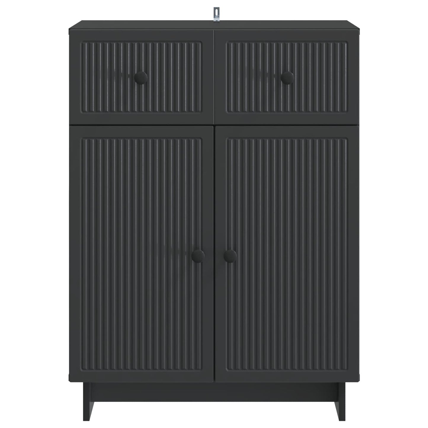 Dressoir met lade Zwart 66 x 34,5 x 90 cm Bewerkt hout