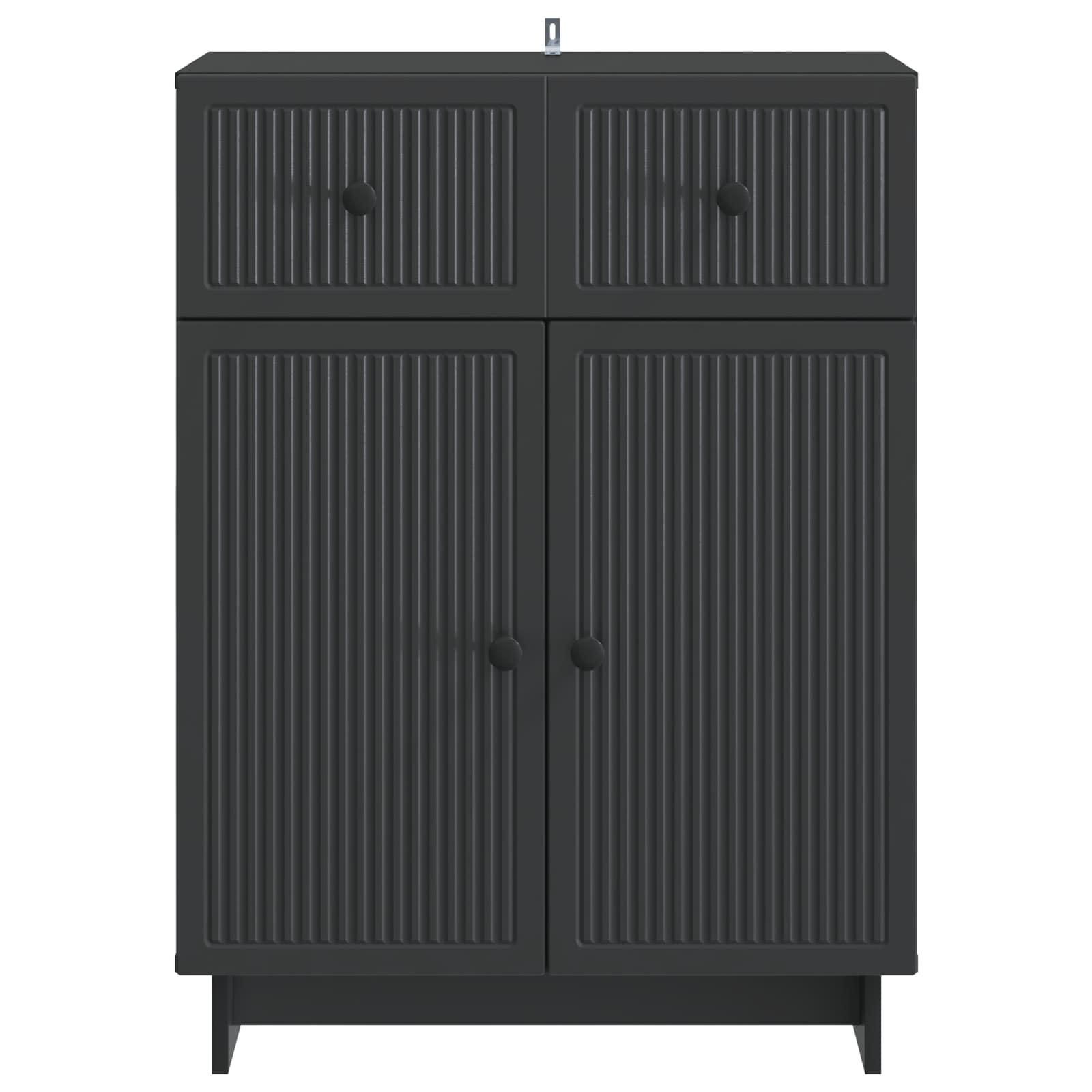 Dressoir met lade Zwart 66 x 34,5 x 90 cm Bewerkt hout
