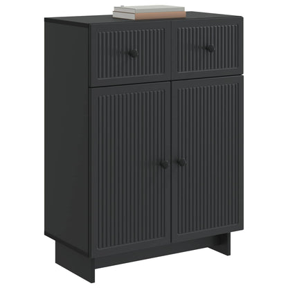 Dressoir met lade Zwart 66 x 34,5 x 90 cm Bewerkt hout