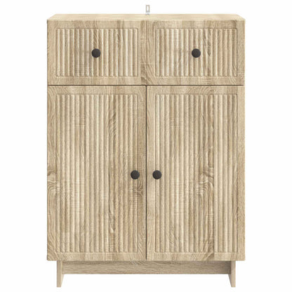 Dressoir met lade Sonoma Eiken 66 x 34,5 x 90 cm Bewerkt hout