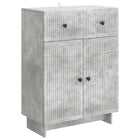 Sideboard with drawer Concrete grey 66 x 34.5 x 90 cm Engineered wood
