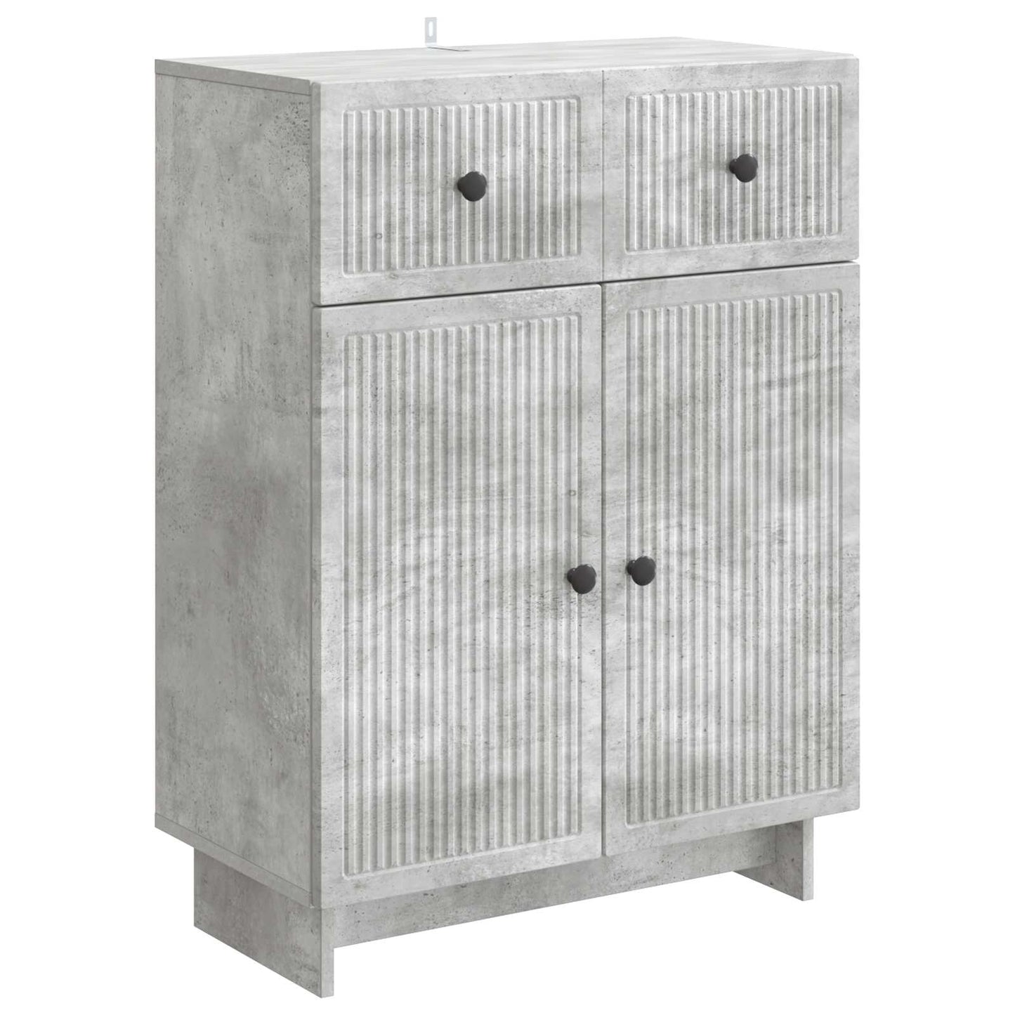 Dressoir met lade Betongrijs 66 x 34,5 x 90 cm Bewerkt hout