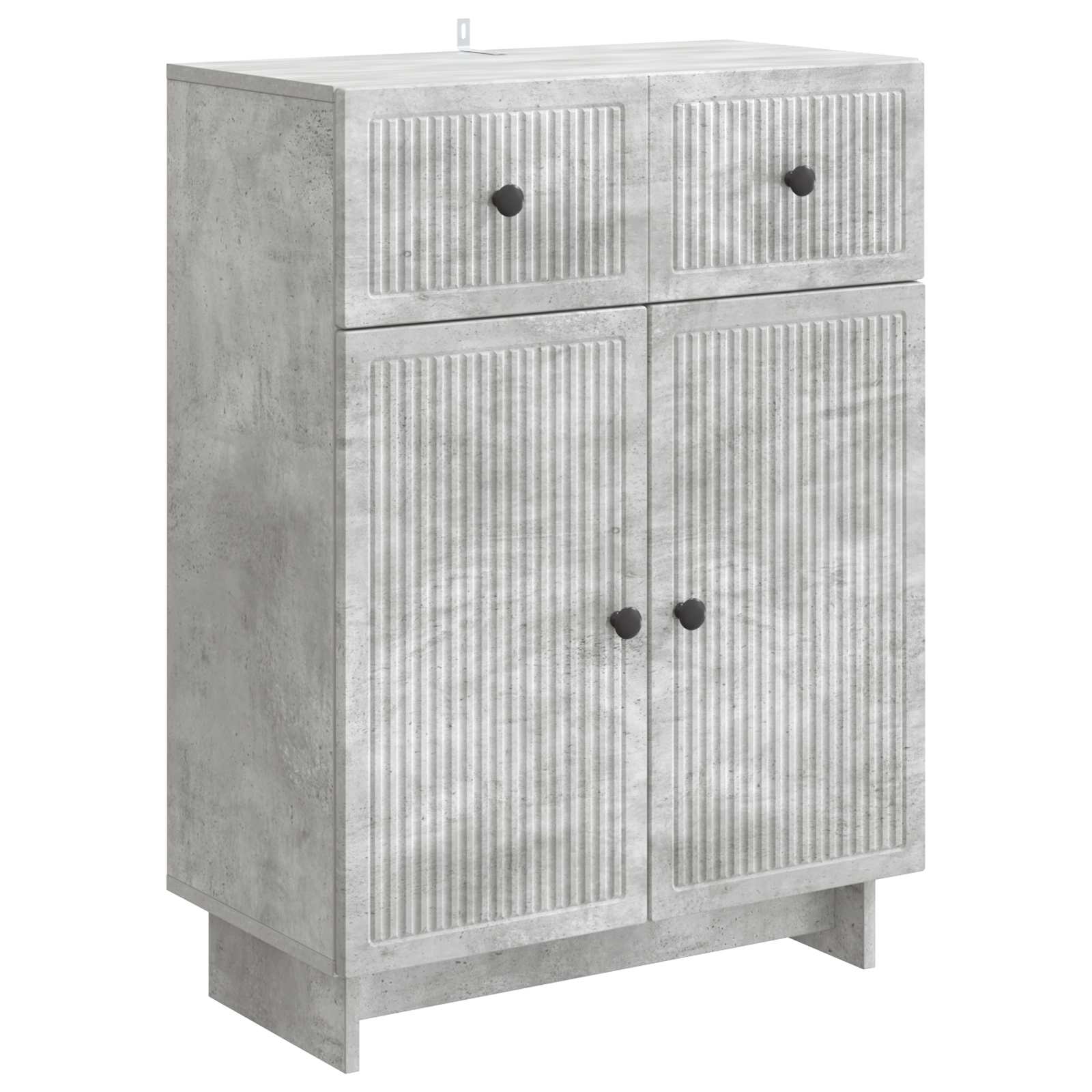 Dressoir met lade Betongrijs 66 x 34,5 x 90 cm Bewerkt hout