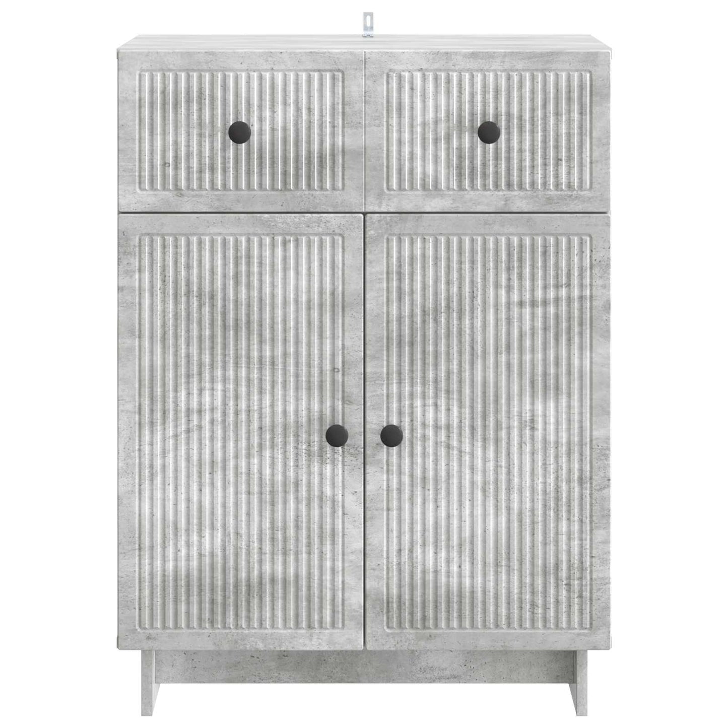 Dressoir met lade Betongrijs 66 x 34,5 x 90 cm Bewerkt hout
