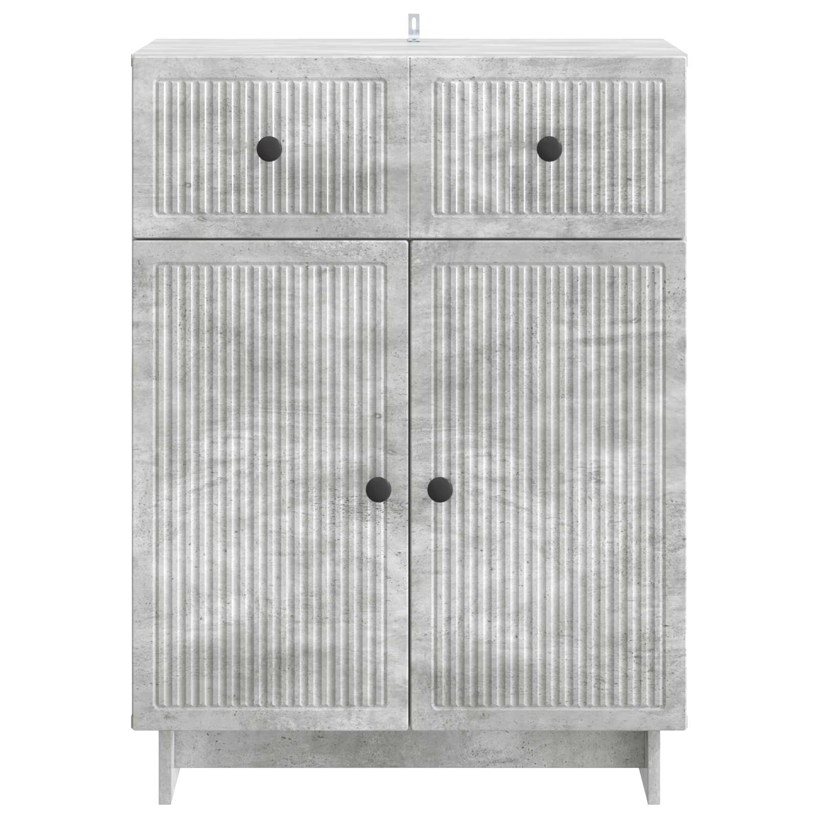 Dressoir met lade Betongrijs 66 x 34,5 x 90 cm Bewerkt hout
