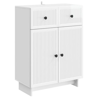 Dressoir met lade Hoogglans Wit 66 x 34,5 x 90 cm Bewerkt hout