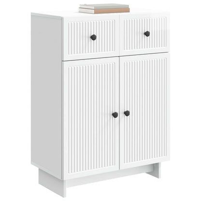 Dressoir met lade Hoogglans Wit 66 x 34,5 x 90 cm Bewerkt hout