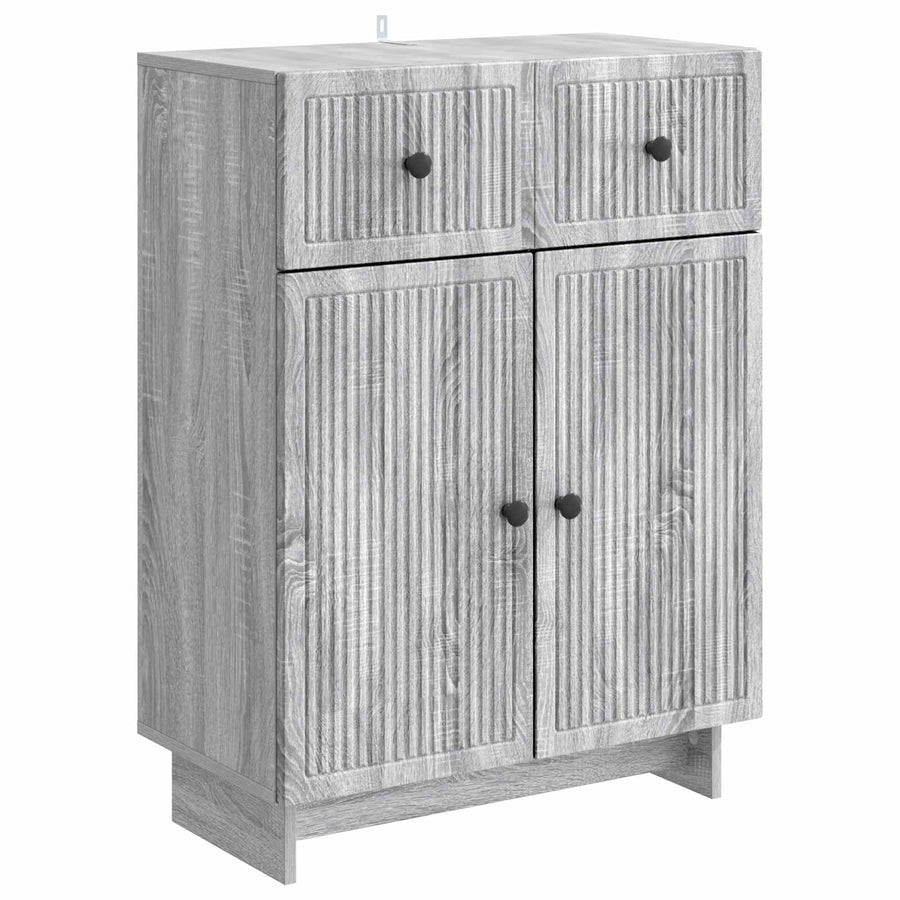 Dressoir met lade Grijs sonoma 66 x 34,5 x 90 cm Bewerkt hout