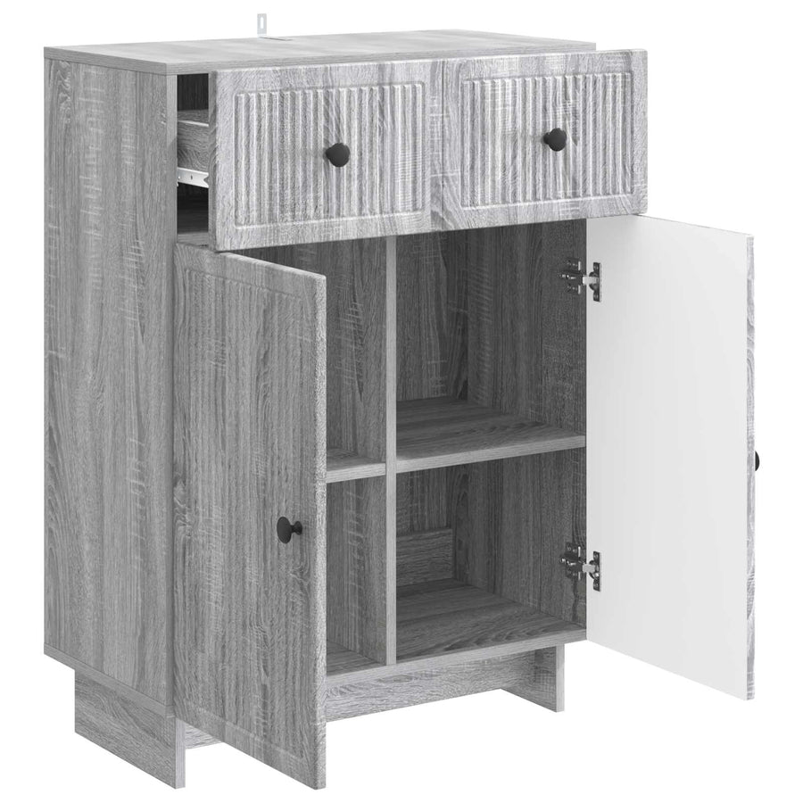 Dressoir met lade Grijs sonoma 66 x 34,5 x 90 cm Bewerkt hout