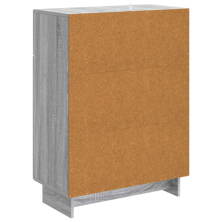 Dressoir met lade Grijs sonoma 66 x 34,5 x 90 cm Bewerkt hout