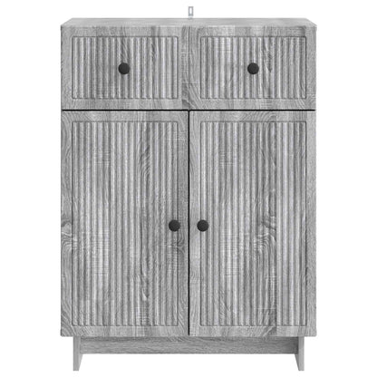 Dressoir met lade Grijs sonoma 66 x 34,5 x 90 cm Bewerkt hout