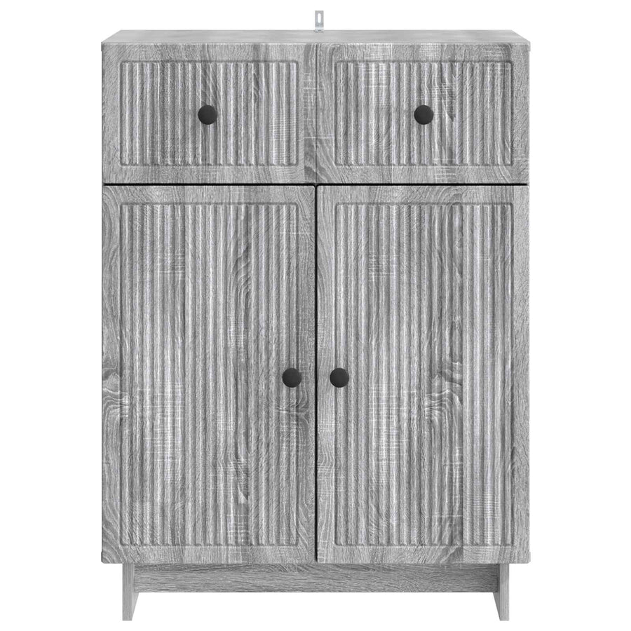 Dressoir met lade Grijs sonoma 66 x 34,5 x 90 cm Bewerkt hout
