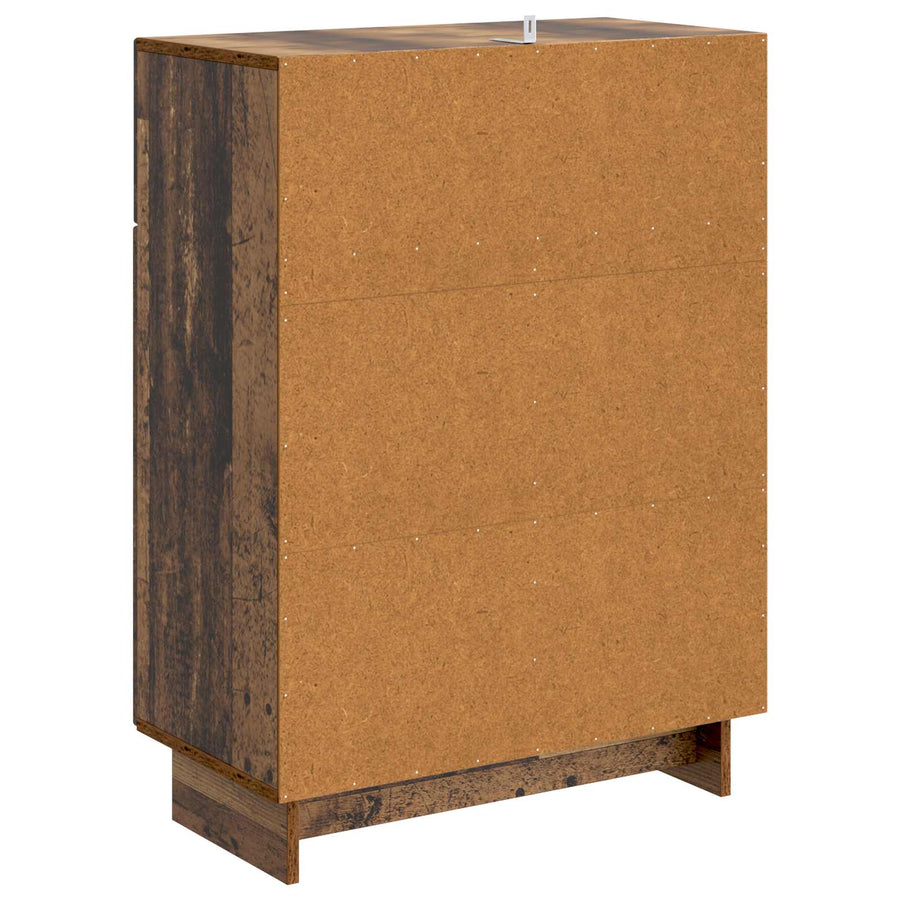 Dressoir met lade Oud hout 66 x 34,5 x 90 cm Bewerkt hout