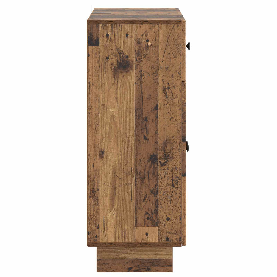 Dressoir met lade Oud hout 66 x 34,5 x 90 cm Bewerkt hout