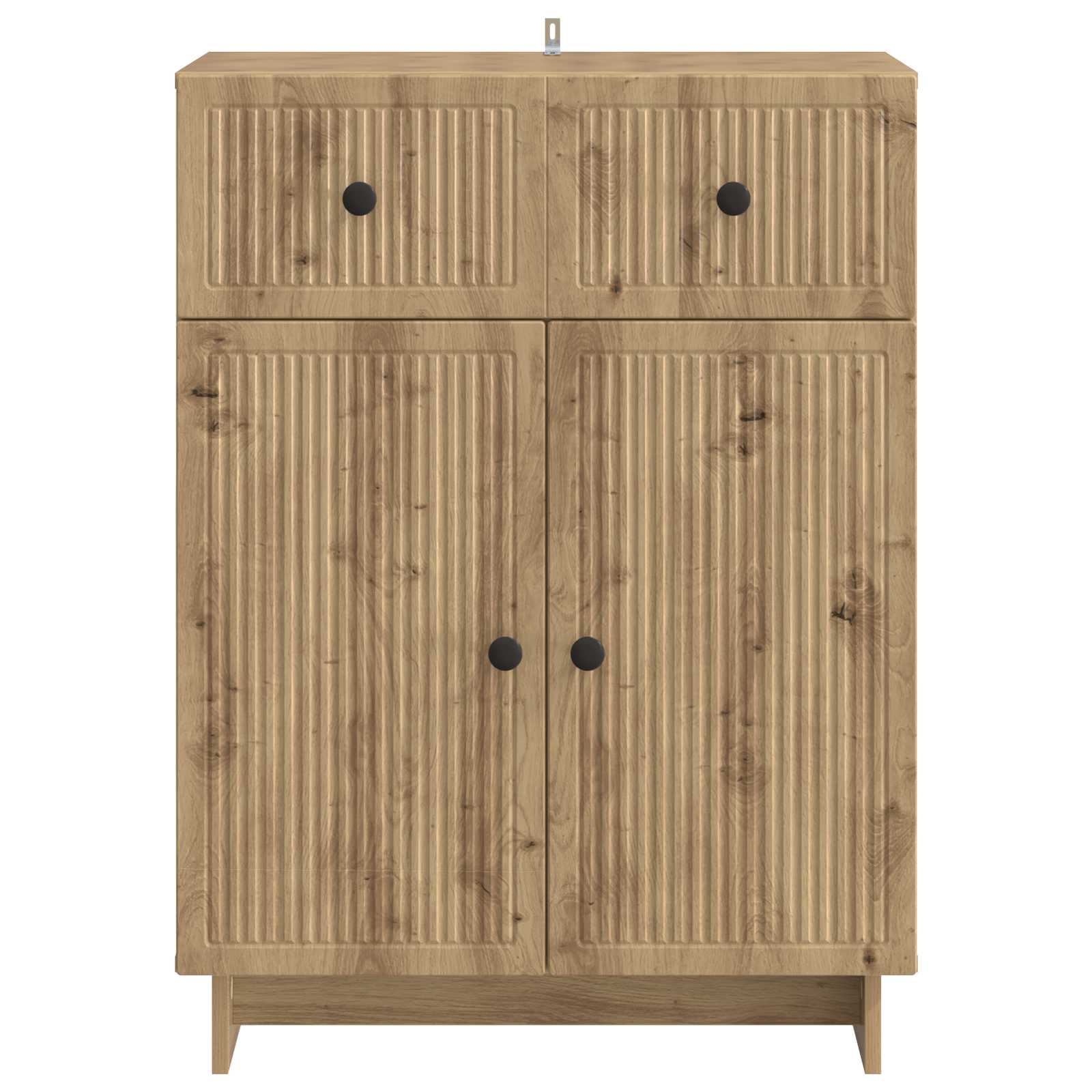 Dressoir Artisanaal eiken 66 x 34,5 x 90 cm Bewerkt hout