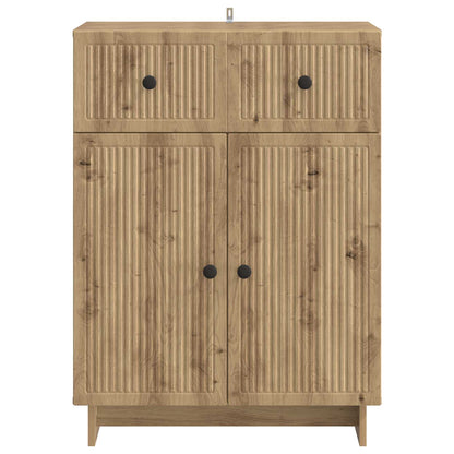 Dressoir Artisanaal eiken 66 x 34,5 x 90 cm Bewerkt hout