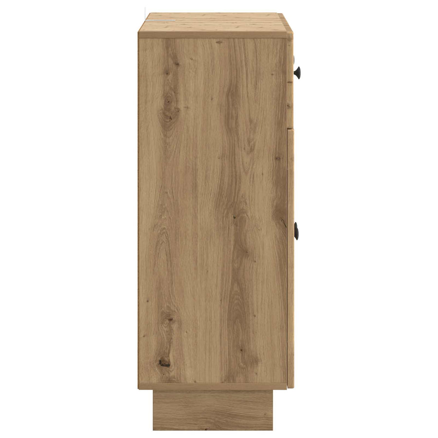 Dressoir Artisanaal eiken 66 x 34,5 x 90 cm Bewerkt hout