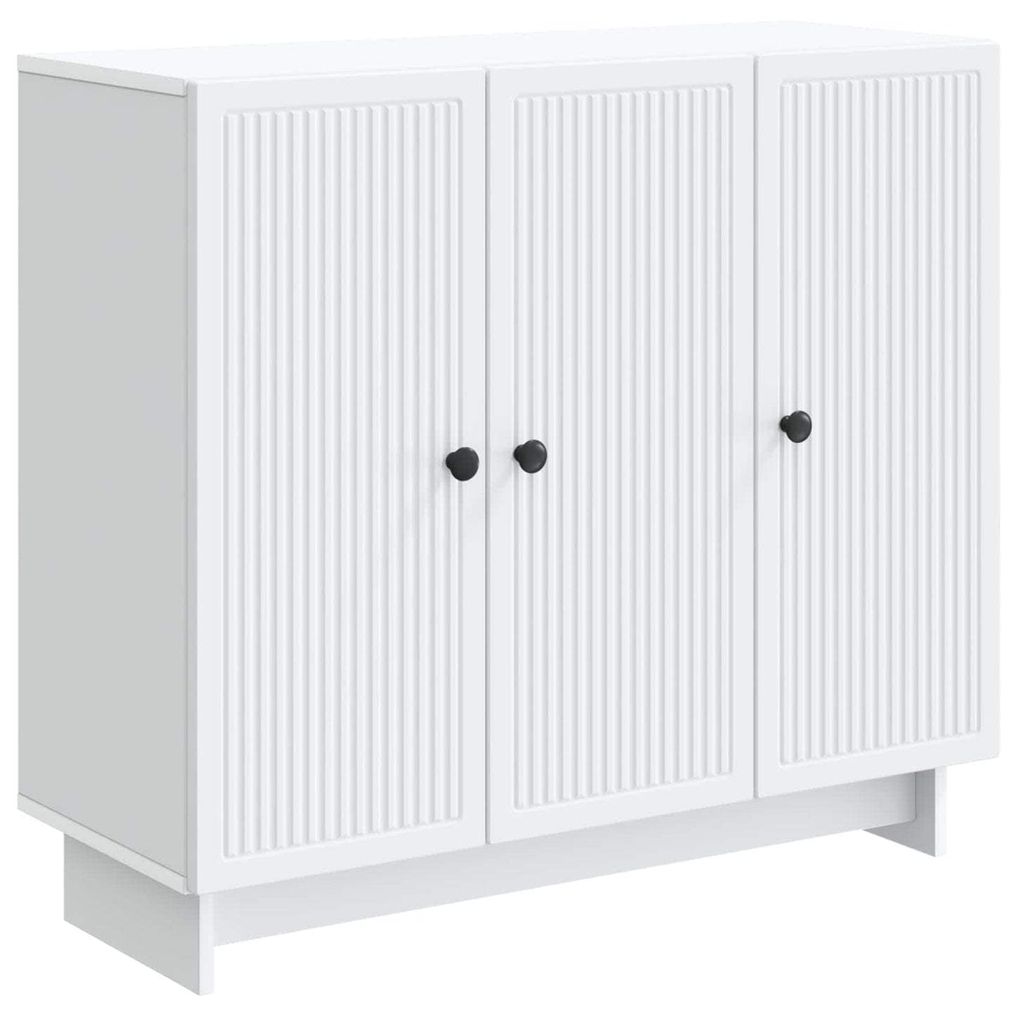 Dressoir Wit 89 x 34,5 x 80 cm Bewerkt hout