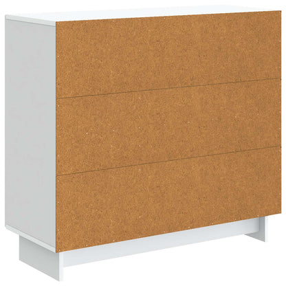 Dressoir Wit 89 x 34,5 x 80 cm Bewerkt hout