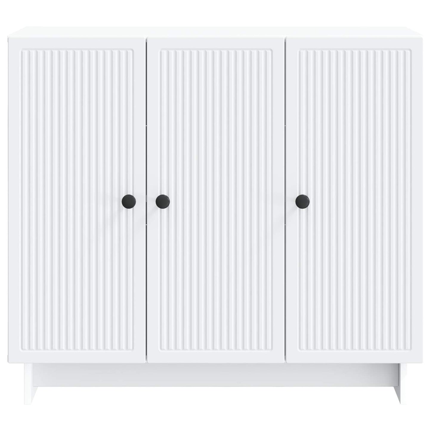 Dressoir Wit 89 x 34,5 x 80 cm Bewerkt hout