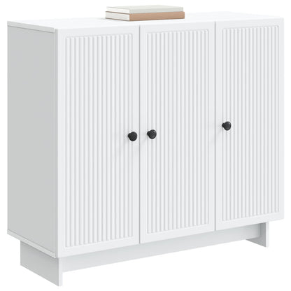 Dressoir Wit 89 x 34,5 x 80 cm Bewerkt hout