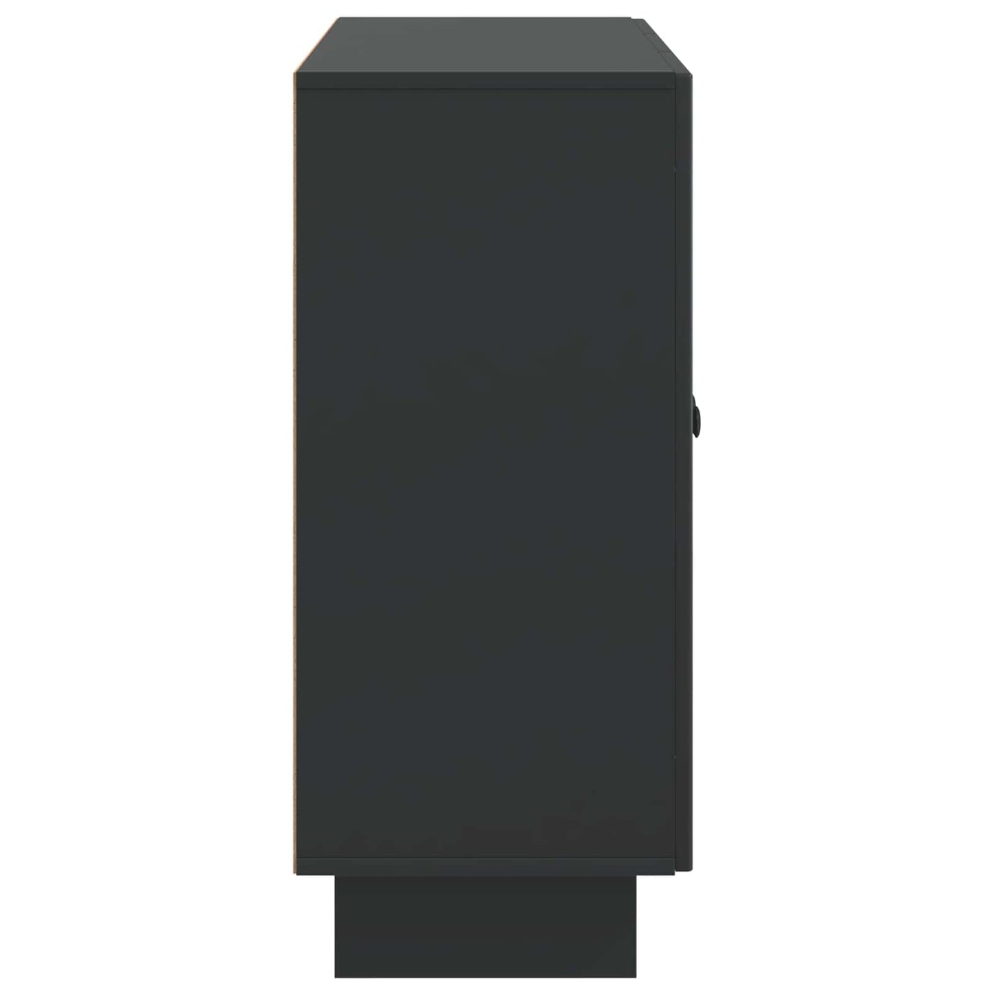 Dressoir Zwart 89 x 34,5 x 80 cm Bewerkt hout