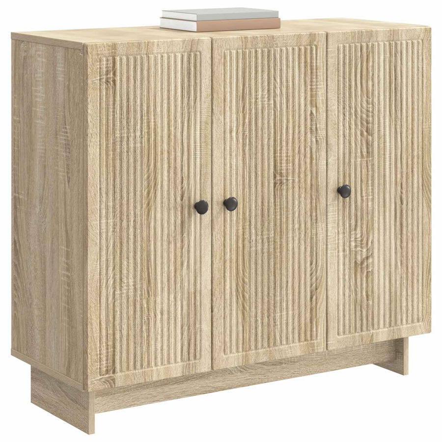 Dressoir Sonoma Eiken 89 x 34,5 x 80 cm Bewerkt hout