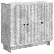 Dressoir 89x34,5x80 cm betongrijs bewerkt hout