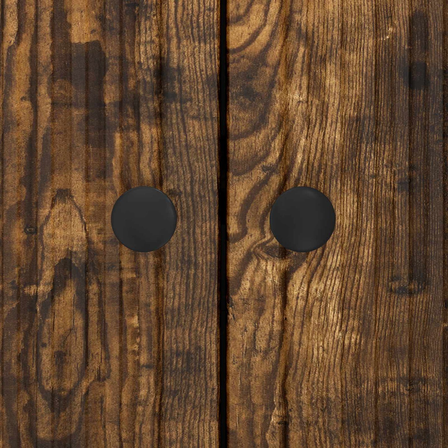 Dressoir Gerookt eiken 89 x 34,5 x 80 cm Bewerkt hout