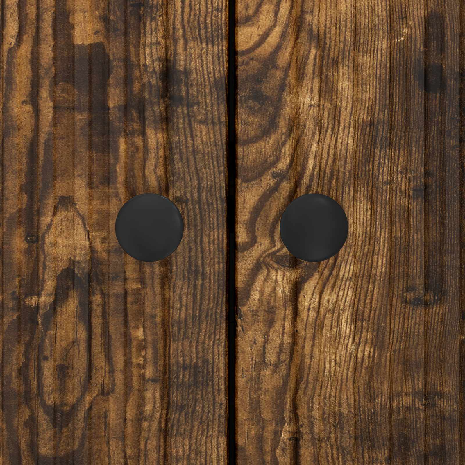Dressoir Gerookt eiken 89 x 34,5 x 80 cm Bewerkt hout