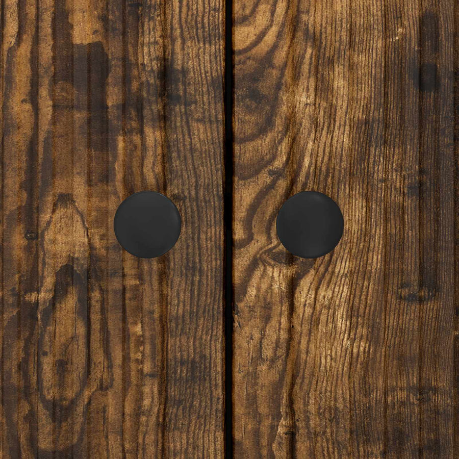 Dressoir Gerookt eiken 89 x 34,5 x 80 cm Bewerkt hout