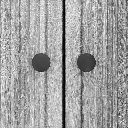 Dressoir Grijs sonoma 89 x 34,5 x 80 cm Bewerkt hout