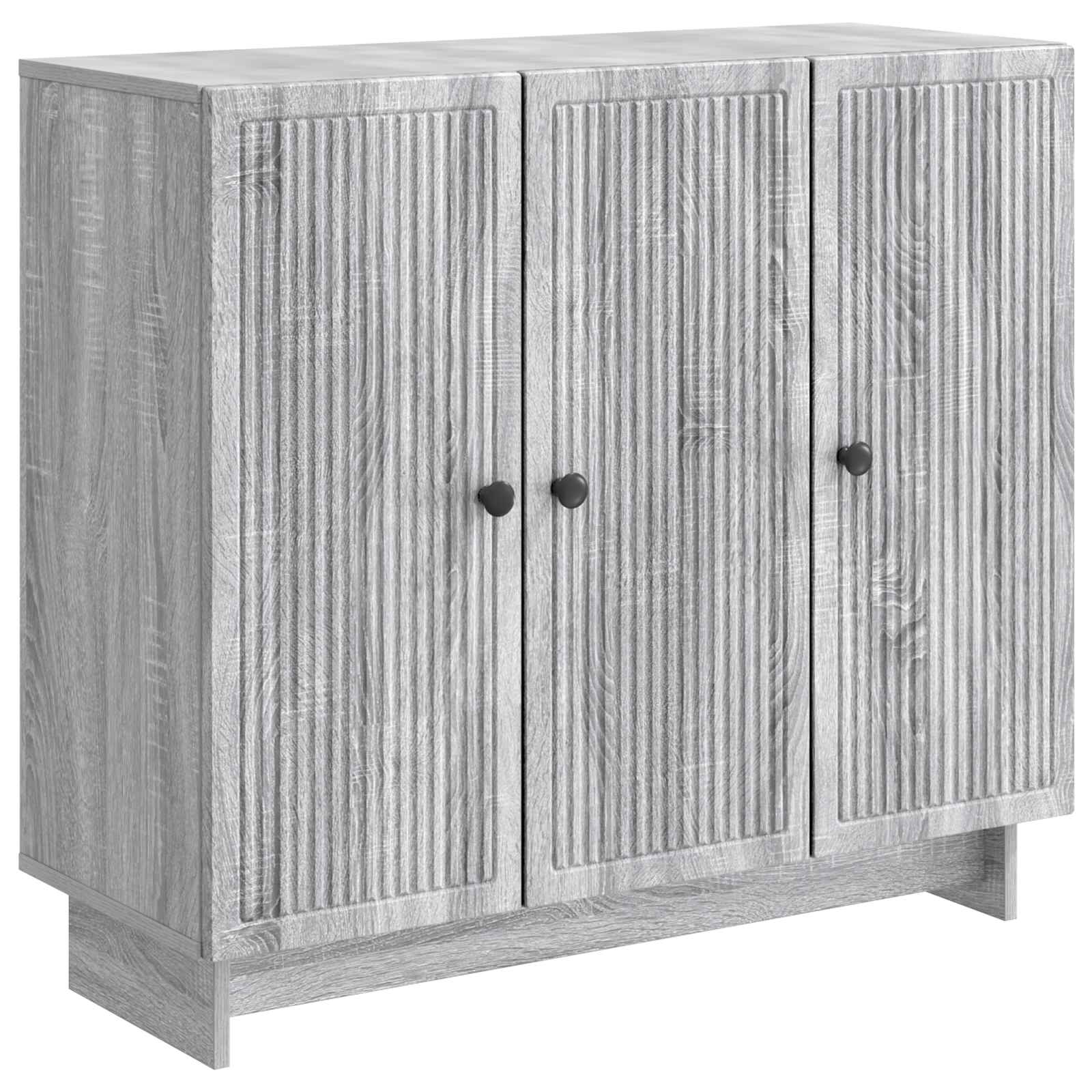 Dressoir Grijs sonoma 89 x 34,5 x 80 cm Bewerkt hout