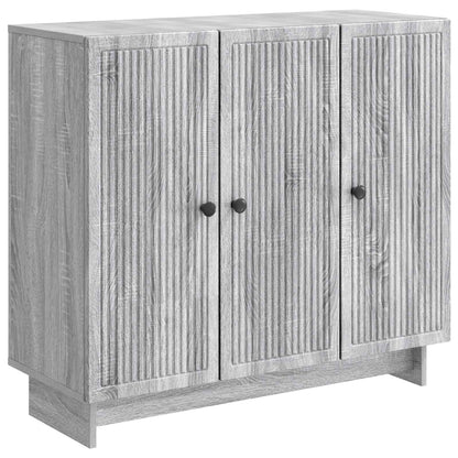 Dressoir Grijs sonoma 89 x 34,5 x 80 cm Bewerkt hout