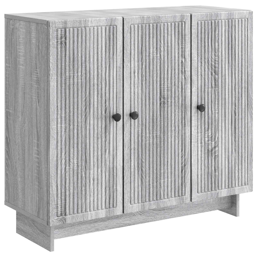 Dressoir Grijs sonoma 89 x 34,5 x 80 cm Bewerkt hout