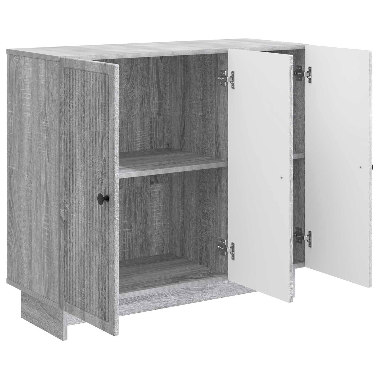 Dressoir Grijs sonoma 89 x 34,5 x 80 cm Bewerkt hout