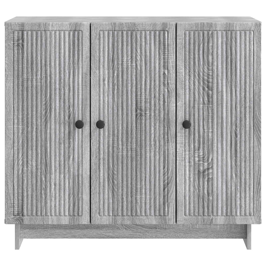 Dressoir Grijs sonoma 89 x 34,5 x 80 cm Bewerkt hout