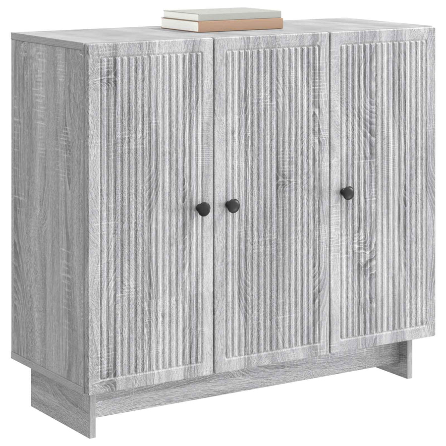 Dressoir Grijs sonoma 89 x 34,5 x 80 cm Bewerkt hout