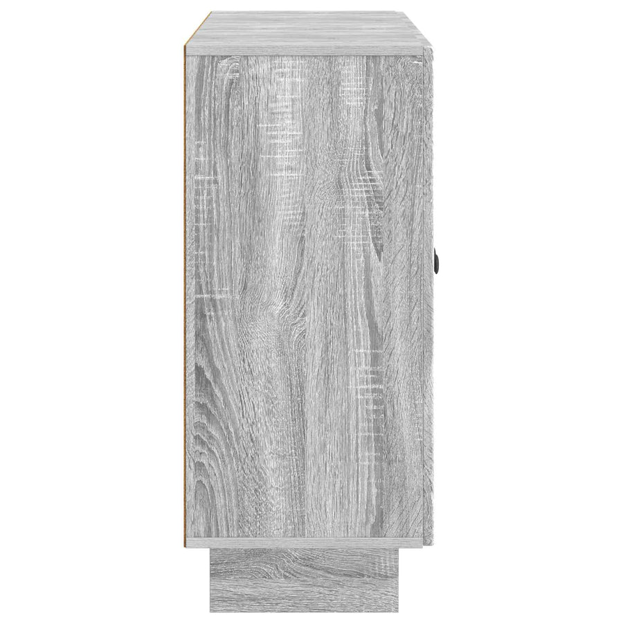Dressoir Grijs sonoma 89 x 34,5 x 80 cm Bewerkt hout