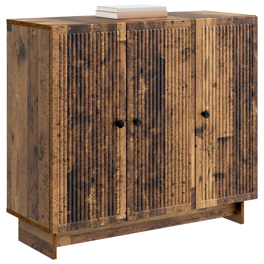 Dressoir Oud hout 89 x 34,5 x 80 cm Bewerkt hout