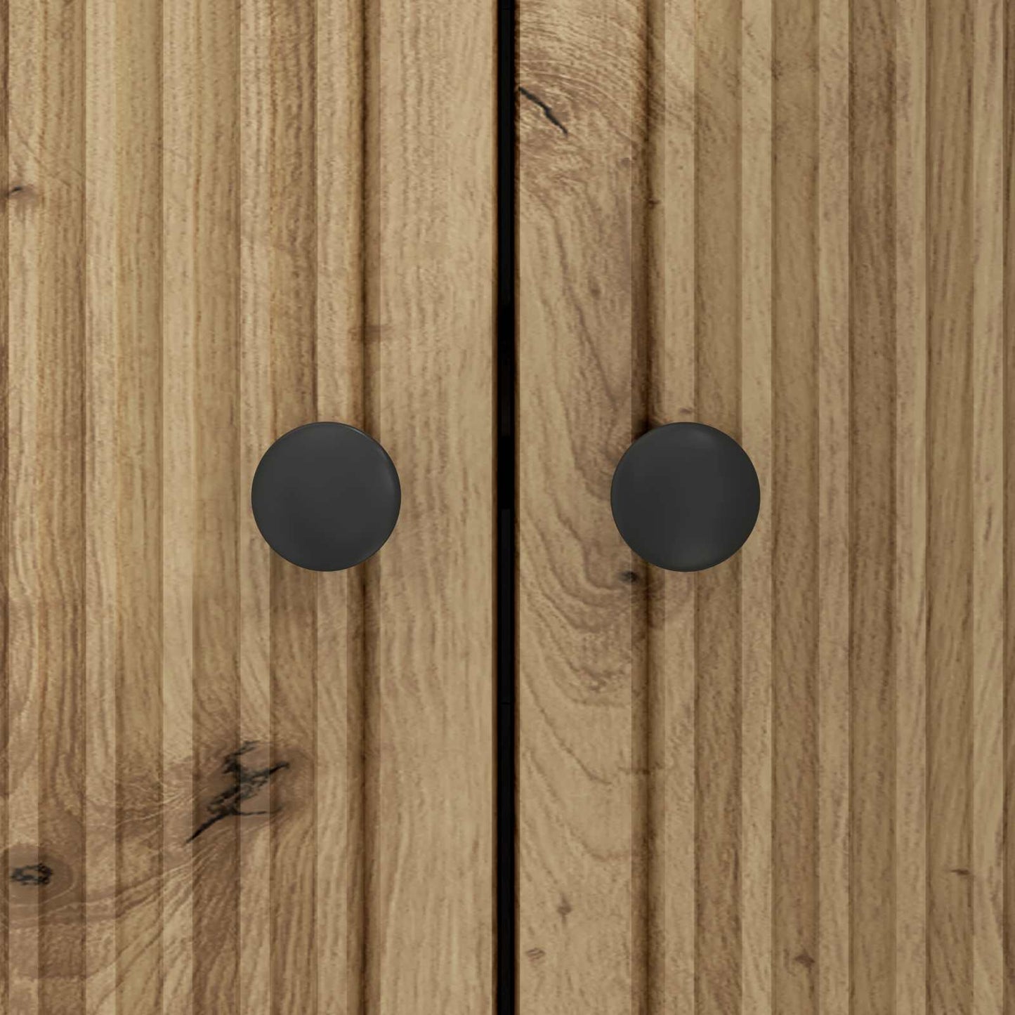 Dressoir Artisanaal eiken 89 x 34,5 x 80 cm Bewerkt hout