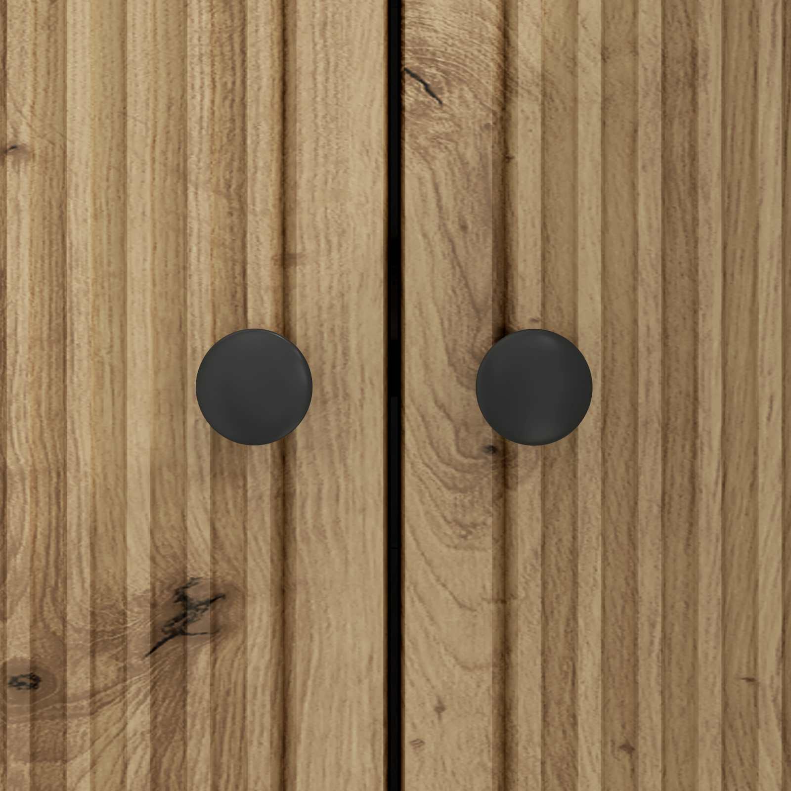 Dressoir Artisanaal eiken 89 x 34,5 x 80 cm Bewerkt hout