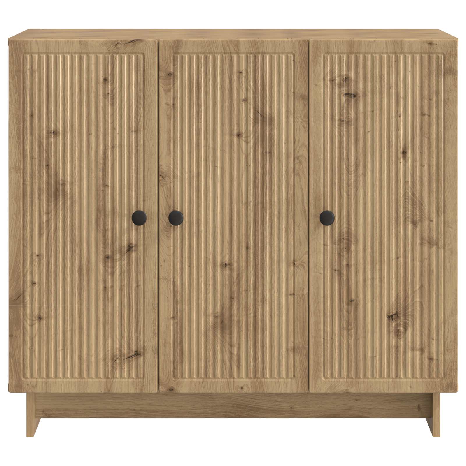 Dressoir Artisanaal eiken 89 x 34,5 x 80 cm Bewerkt hout